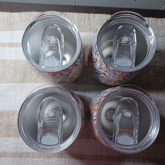 Matilda Jane Travel Tumblers Cups Wine insulated 11 oz Floral Set of 4 MJ - Picture 3 of 6